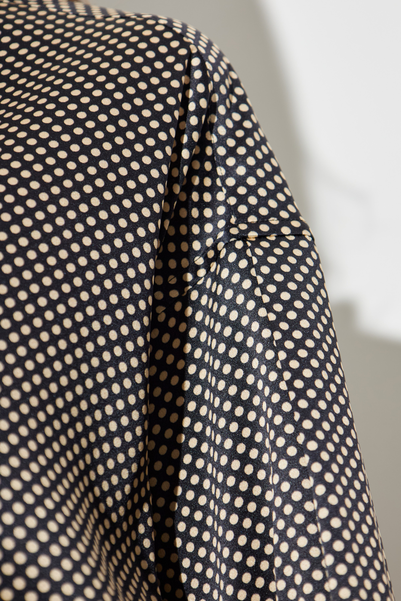 Tシャツ・カットソー TOM FORD FW25 Polka dot shirt (HRN001FMT060 ZBLEC) Black Shirt with polka dot pattern Tom Ford - Vitkac AS